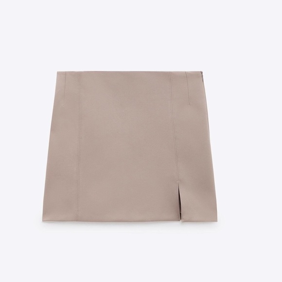 ZARA 2 Piece Cropped Blazer + Mini Skirt Wth Slit - Picture 10 of 12